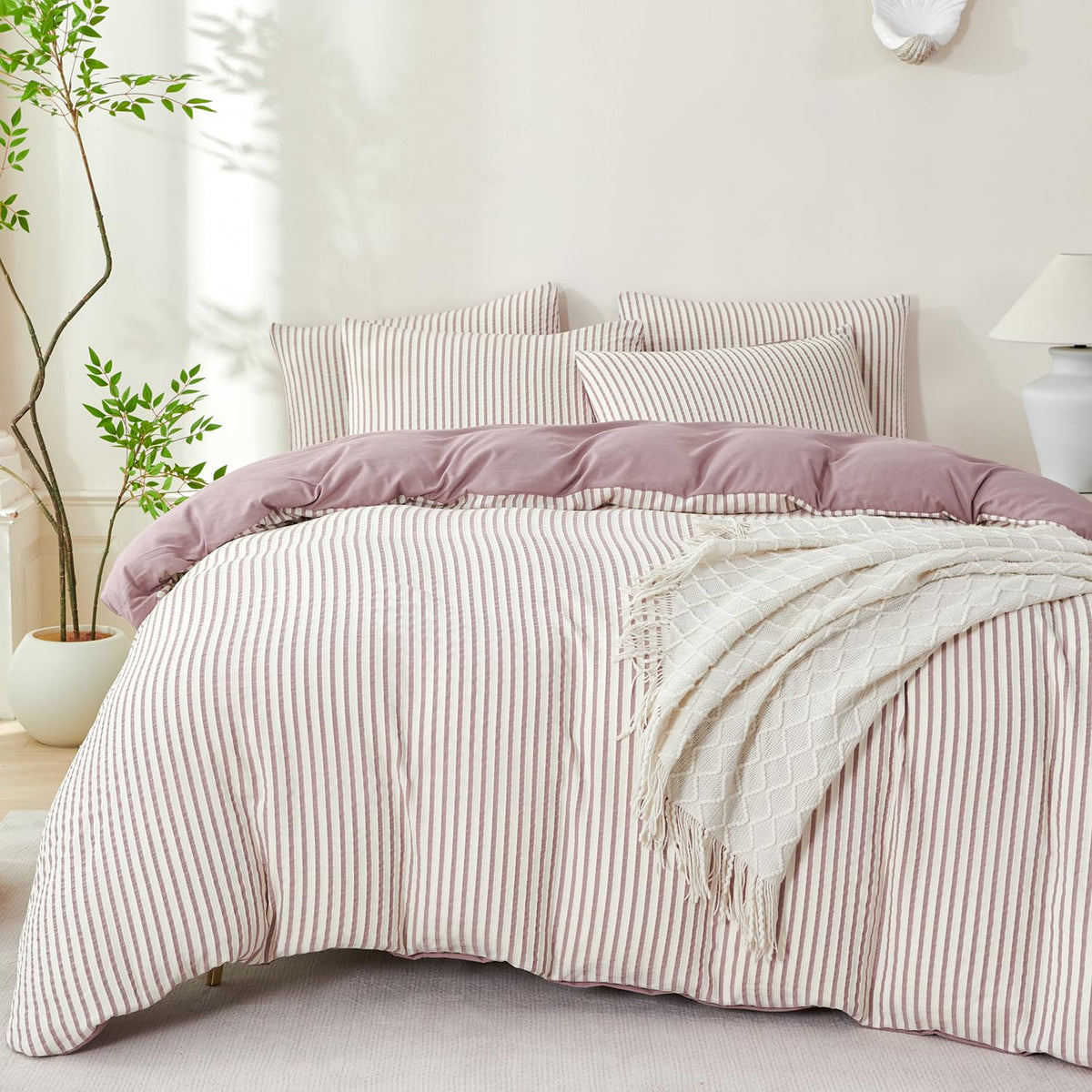 Black Grid Comforter Set Queen Soft Luxury Washed Microfiber 3 Pieces Bedding Set, White Grey Grid Pattern Comforter with 2 Pillowcases Breathable Durable Comfy