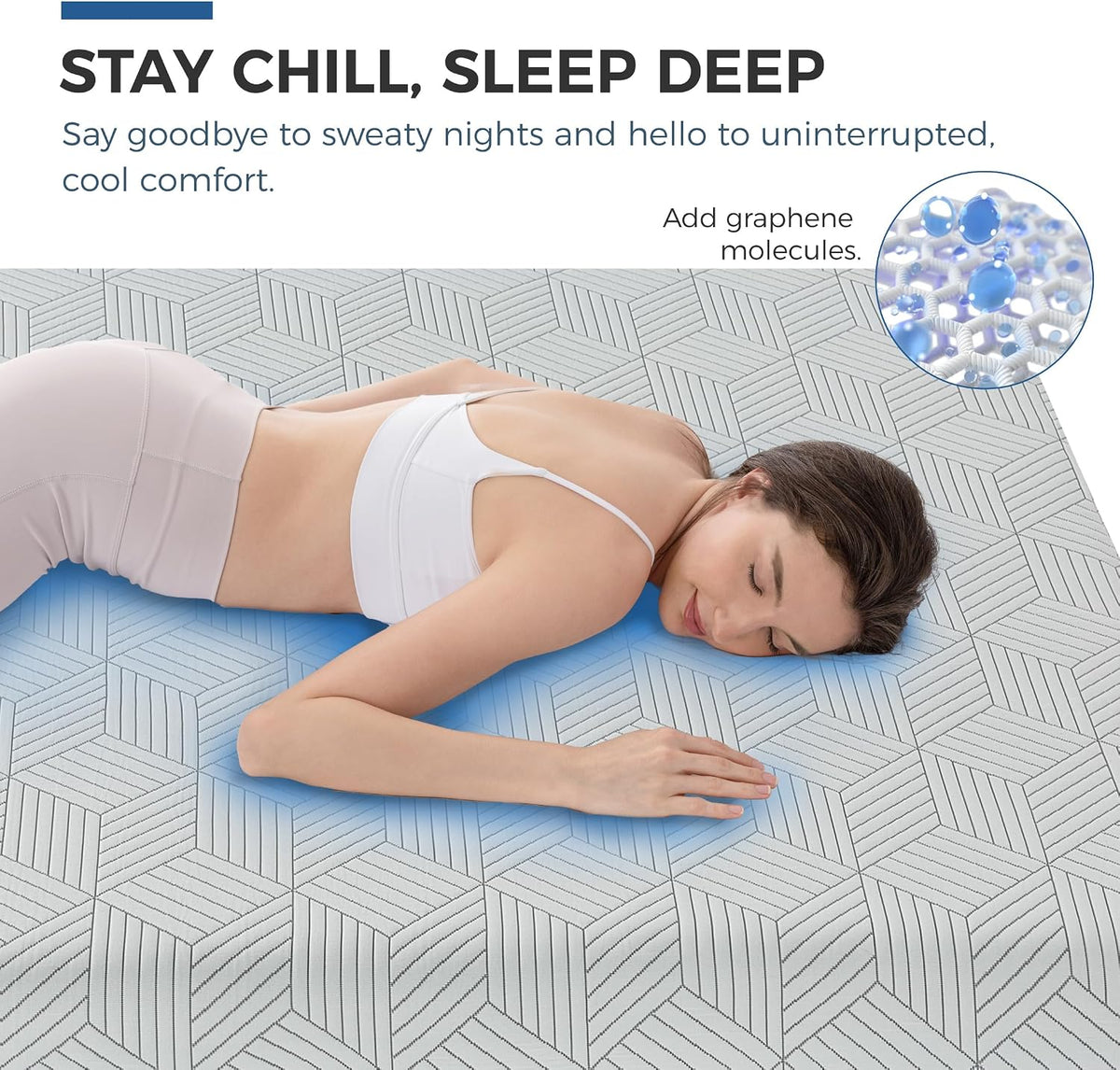 FATHOM Medium Queen Mattress 12 Inch Memory Foam Mattress Queen Size Bed in a Box for Back Pain Relief and Cool Sleep with Gel Foam and Removeable Fiberglass Free Cover, CertiPUR-US Certified
