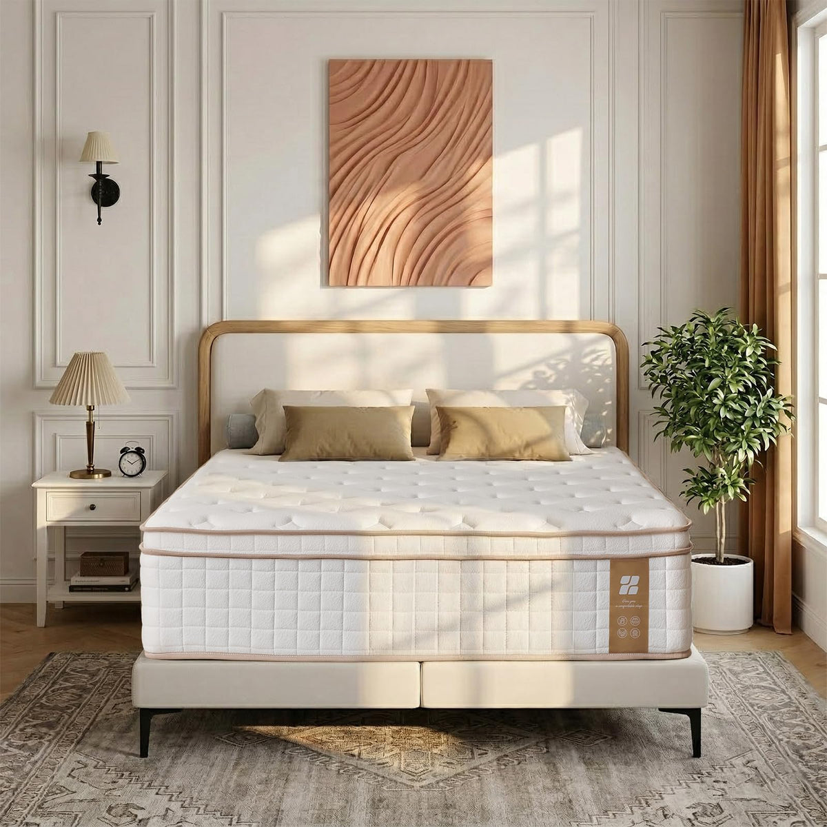 Profus 14 Inch Twin Mattress, Hybrid Memory Foam Mattress with Medium Firm for Pressure Relief, Motion Isolation Twin Size Mattress, CertiPUR-US Certified, 100% Fiberglass Free, Mattress in a Box