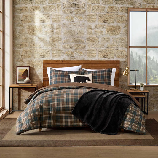 Eddie Bauer - King Size Comforter Set with Matching Shams