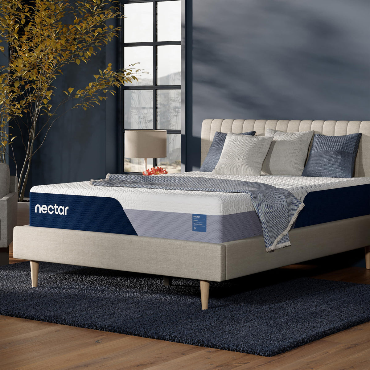 Nectar Luxe 14” Memory Foam Mattress, Queen, Medium Feel, 1-Year Trial