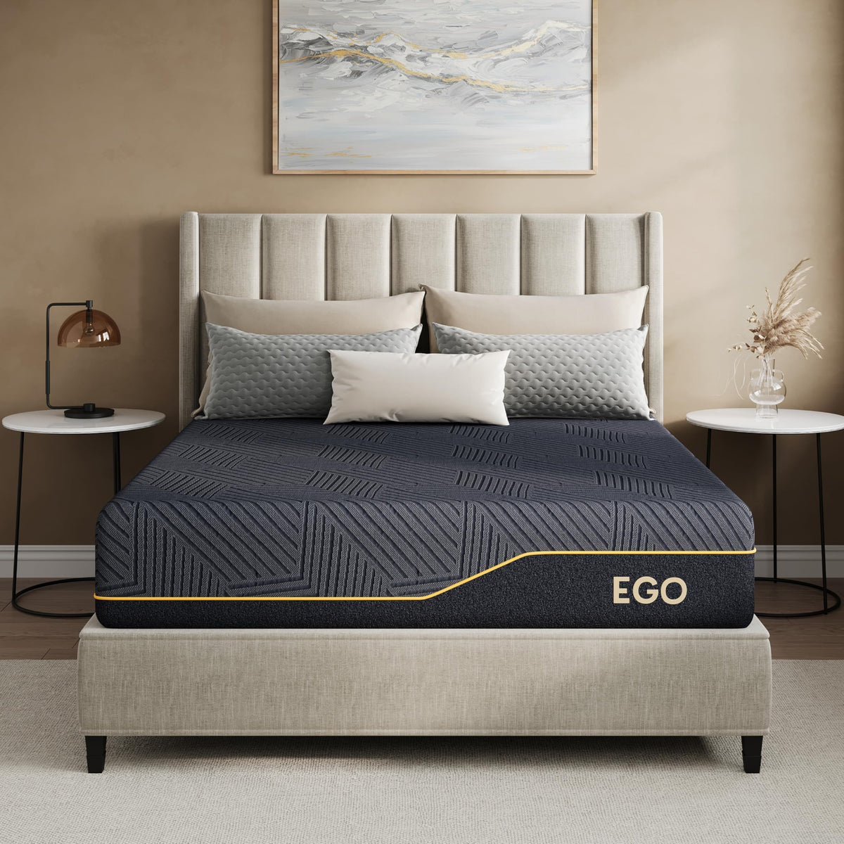 EGOHOME Queen 14 inch Memory Foam Mattress for Back Pain Relief Medium Firm