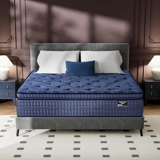 Cal King Mattress Medium Plush - 14 Inch Hybrid Mattress