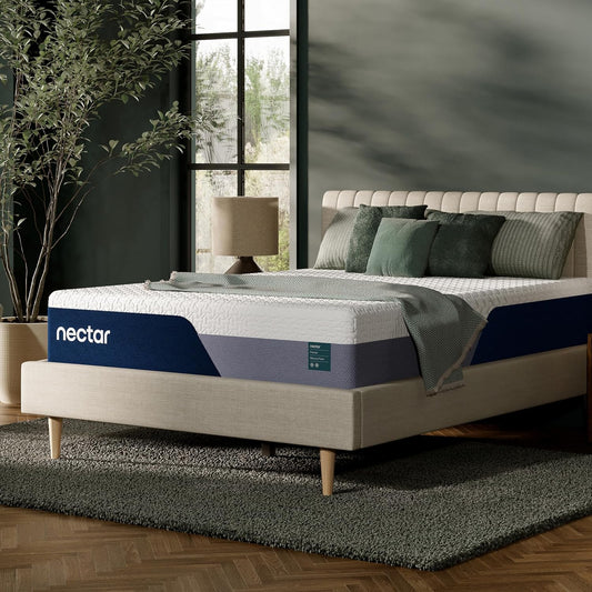 Nectar Premier 13” Memory Foam Mattress, Queen, Medium Firm, 1-Year Trial