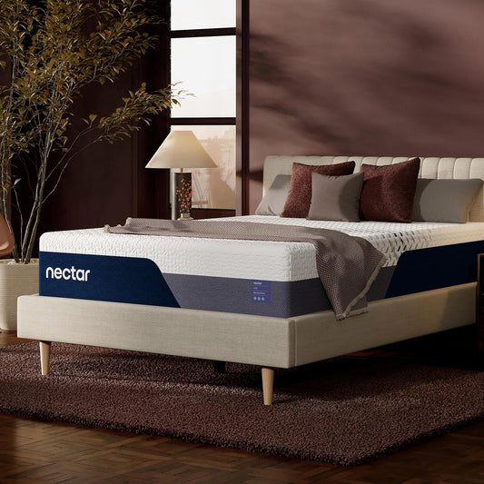 Nectar Luxe 14” Memory Foam Mattress, Queen, Medium Feel, 1-Year Trial