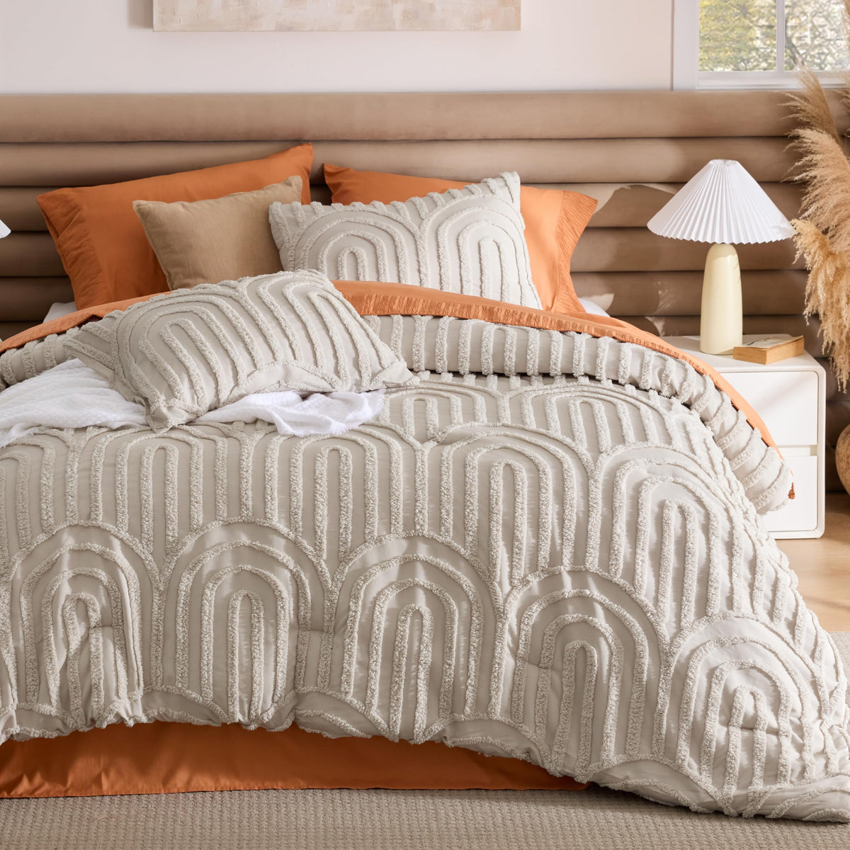 Bedsure Pink Comforter Set Cute Bow Bedding Set Queen GentleSoft™ 3 Pieces