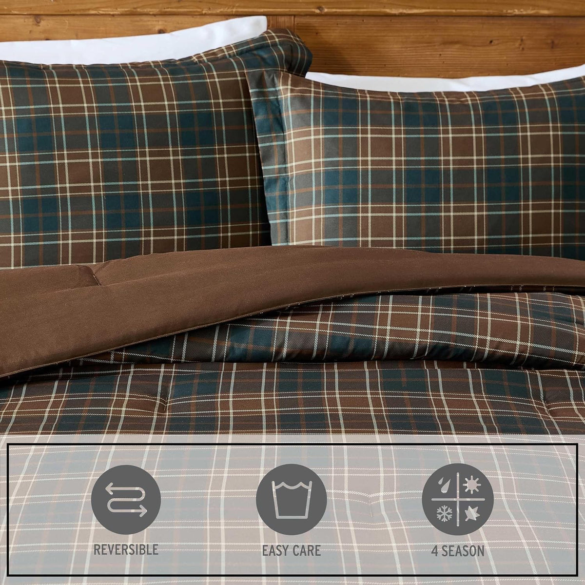 Eddie Bauer - King Size Comforter Set with Matching Shams
