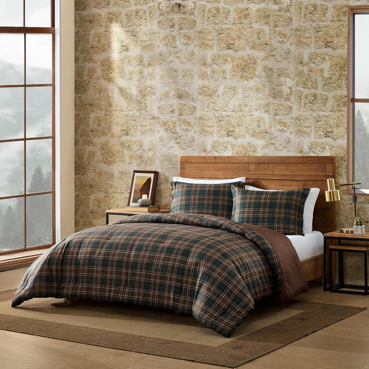 Eddie Bauer - King Size Comforter Set with Matching Shams